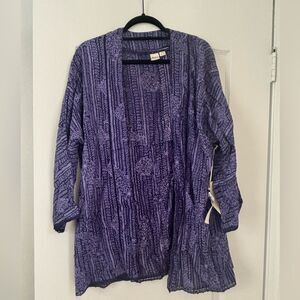 Roxy Purple Textured Women's Cardigan